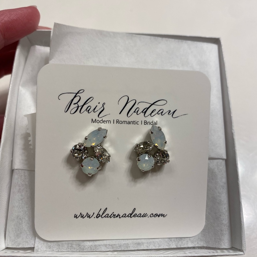 Opal and Crystal Earrings